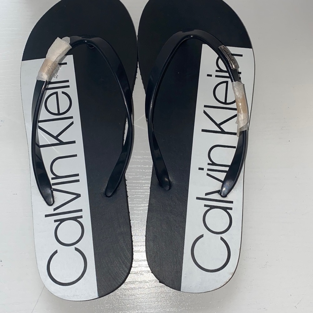 Black Calvin Klein Flip flop